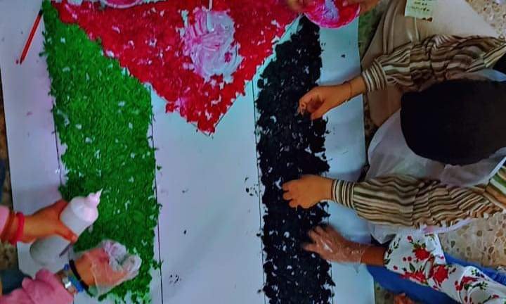 مخيم البرج الشمالي، فعالية  دعم غزة، بعدسة الإعلامية دعاء خليفة